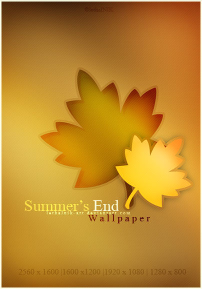 Summer S End Wallpaper By Lethalnik Art On Deviantart
