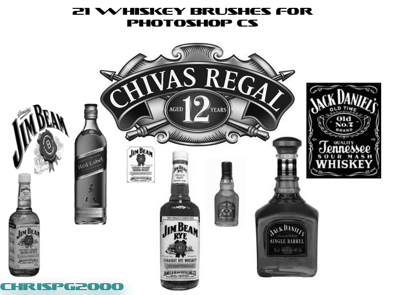 whiskey brushes for photoshop