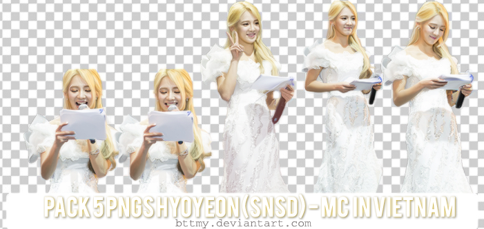 5 PNGs Hyoyeon - MC in Vietnam_by Mynie