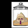 chibi Egypt in a jar