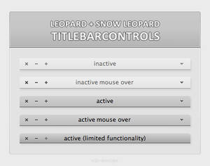 simple OS X Titlebarcontrols