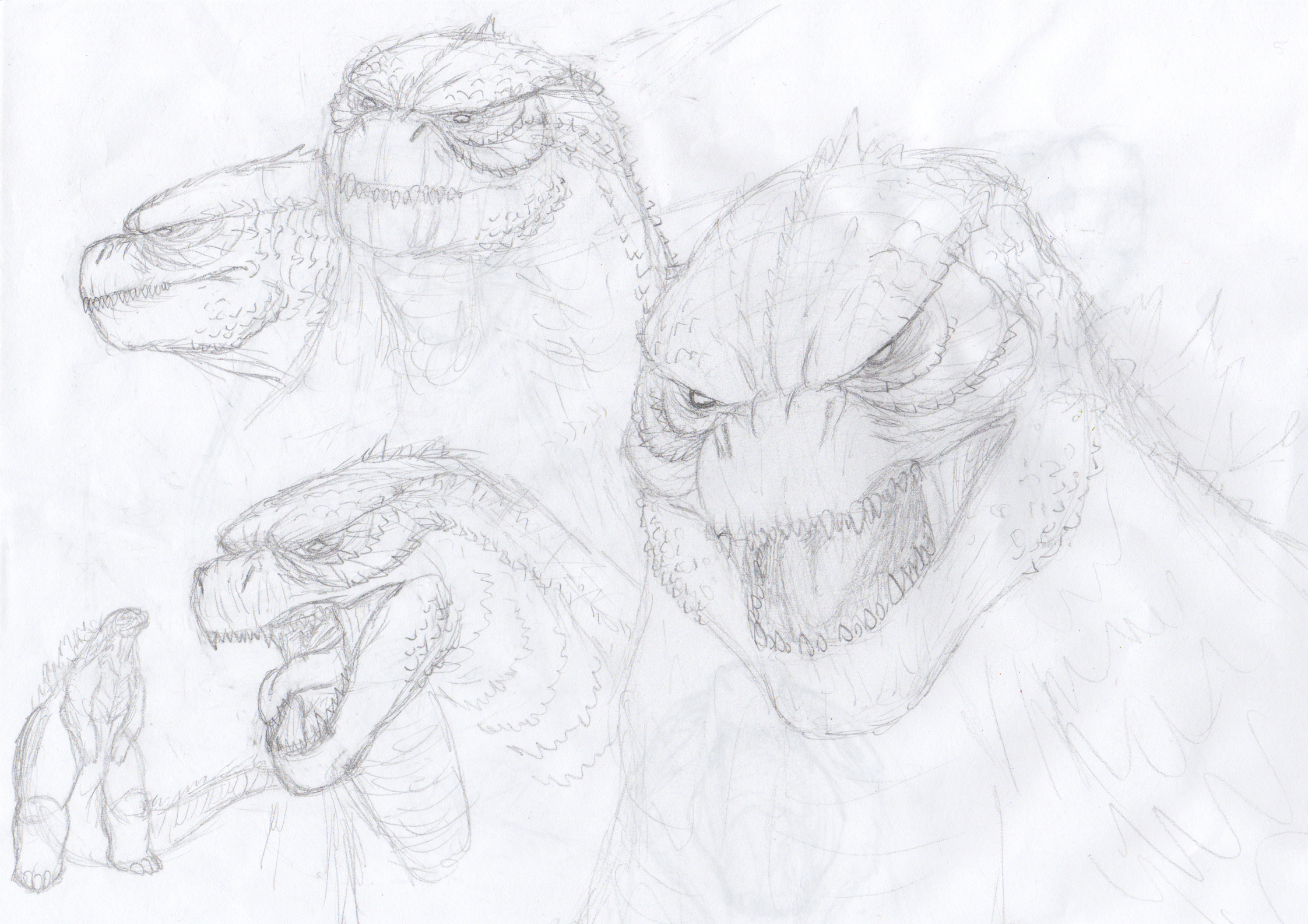 Godzilla 2014 Sketch Practice