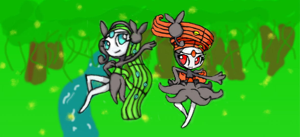 Mystic Meloetta (both forms) by ArceusWarlord22 on DeviantArt
