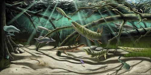 Late Devonian Miguasha ecosystem