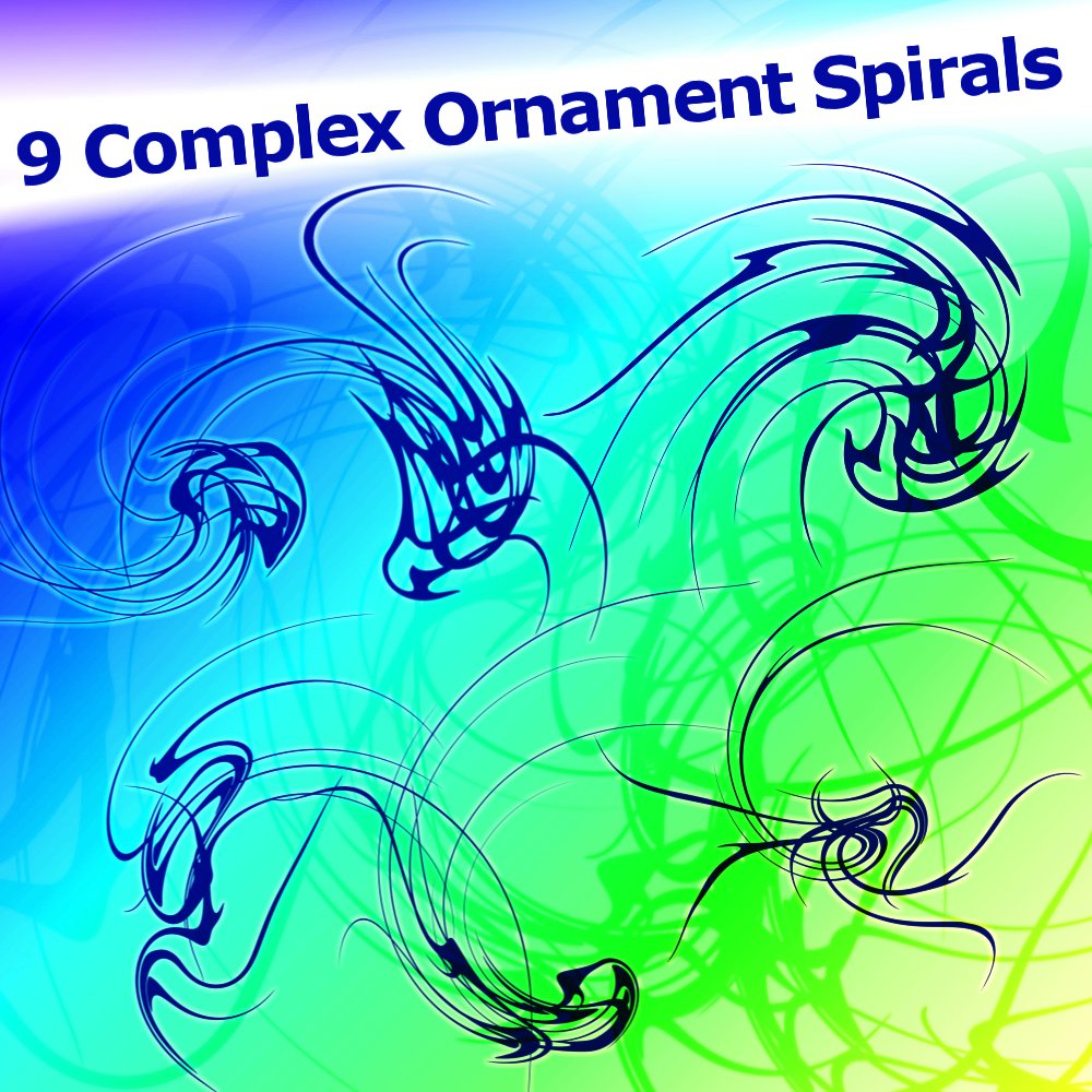 9 Complex Ornament Spirals