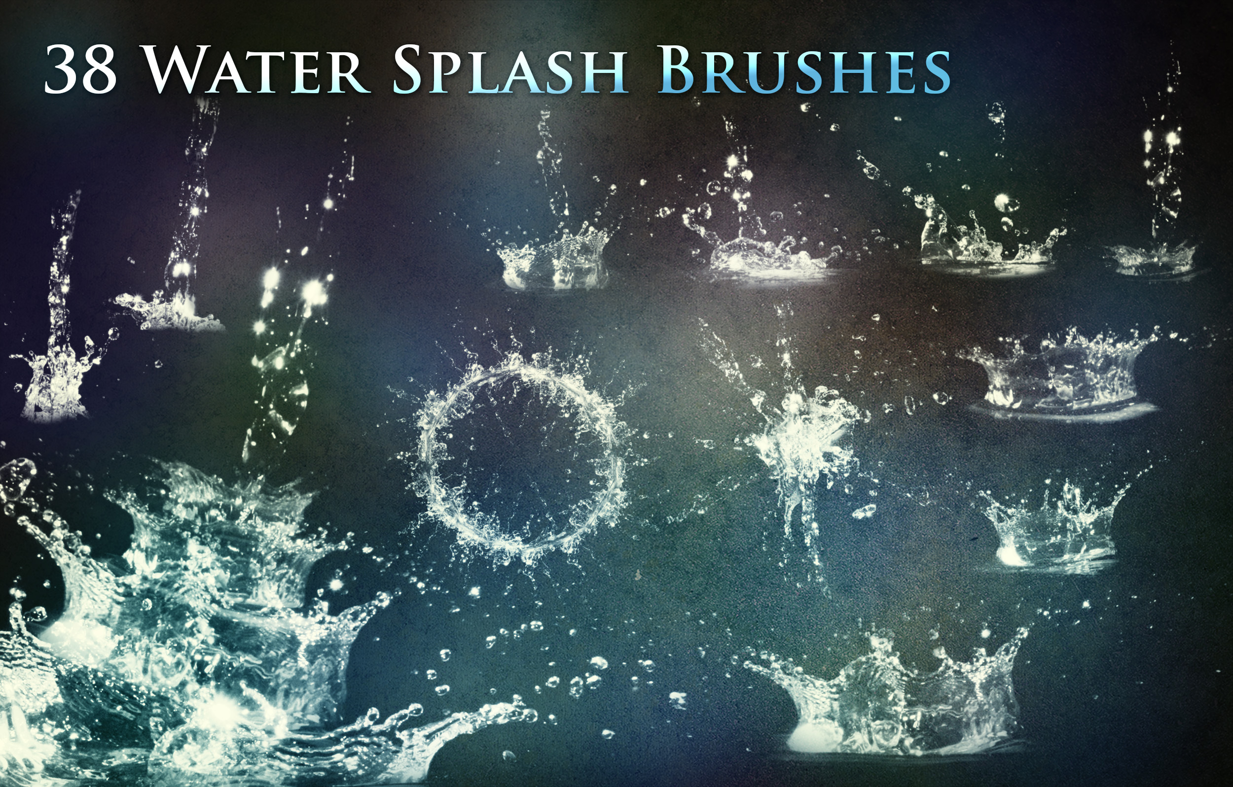 38 Water Splash Brushes By Xresch On Deviantart