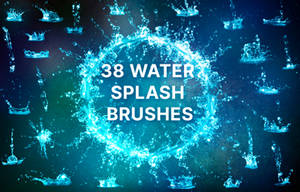 38 Water Splash Brushes