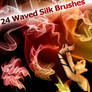 24 Waved Silk Brushes