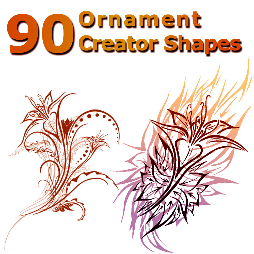 90 Ornament Creator Shapes