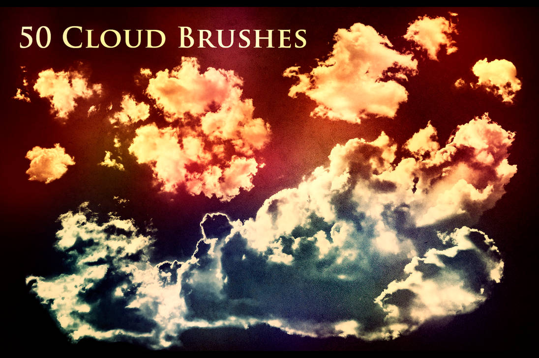 50 cloud brushes by xresch on deviantart