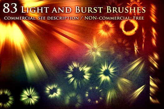 83 Light and Burst Brushes by XResch