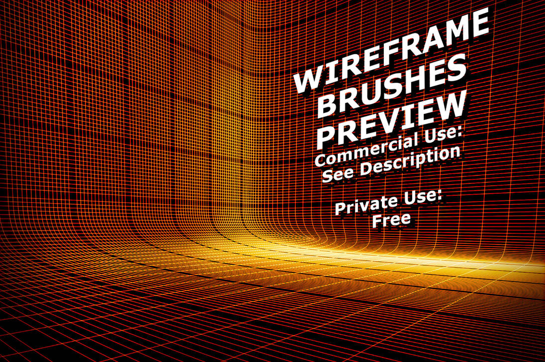 3D Wireframe Brushes Preview by XResch on DeviantArt