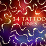 34 Tattoo Line Brushes