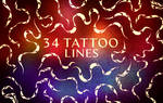 34 Tattoo Line Brushes by XResch