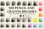 Pencil And Crayon Brushes by XResch