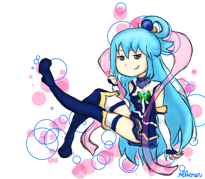 The Goddess Aqua, Konosuba ...... Dem legs tho xD by Akumaquarium on ...