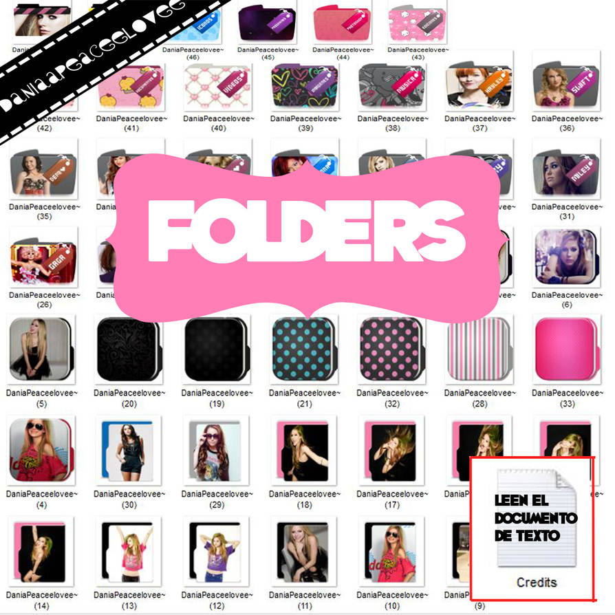 Icons Folders by DaniaPeaceeLovee on DeviantArt