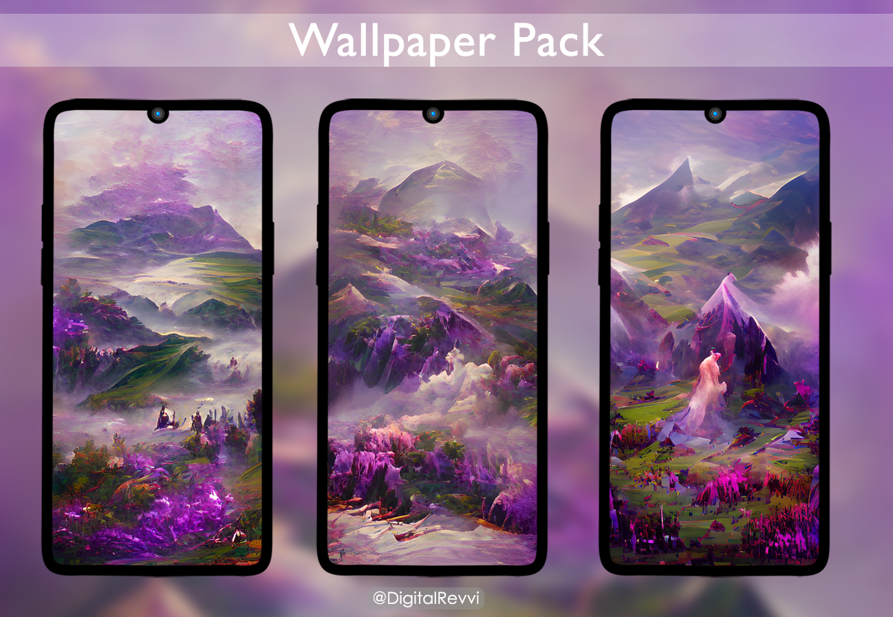 Lavender Mountains - F2U Pack by DigitalRevvi on DeviantArt