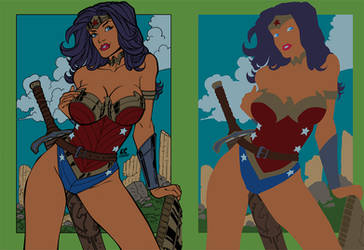 Wonder Woman by Fendiin - Flats