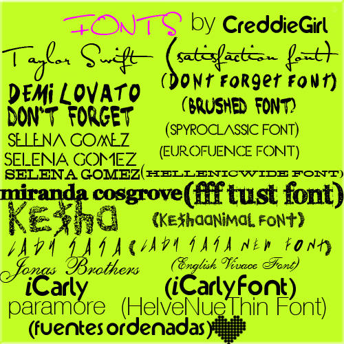 Fonts :D