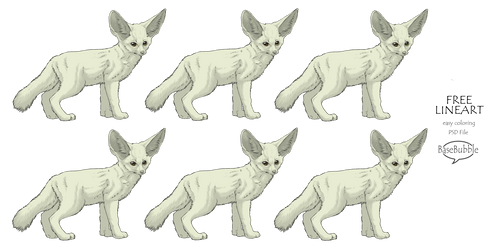 .: FREE Fennec Adoptable Sheet : PSD :.