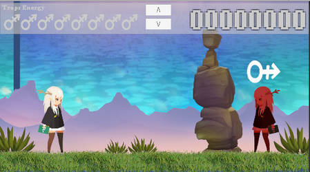 Gameplay prototype with draft graphics