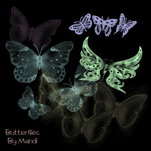 Butterfly Brushes by MandiMoore87 on DeviantArt