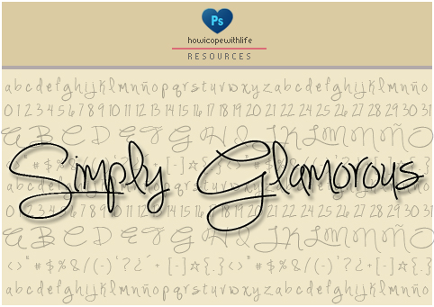 Simply Glamorous Font