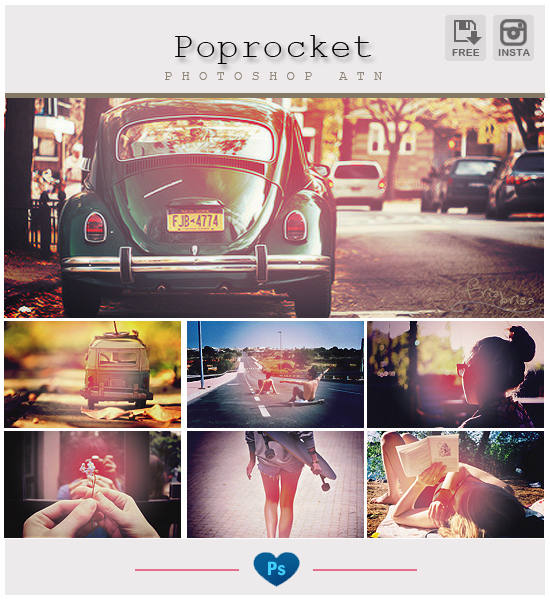 Instagram Poprocket - Photoshop Action