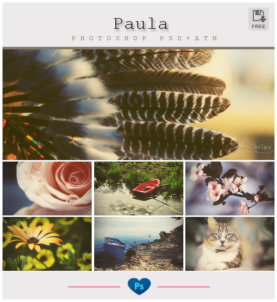 Paula - Photoshop Effect (PSD+ATN)