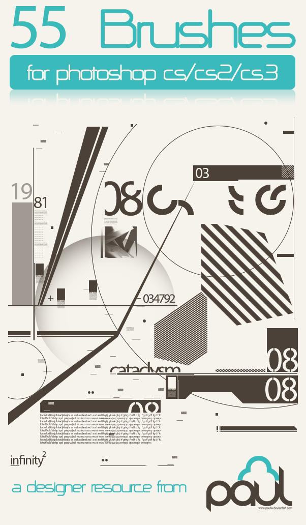 55 Abstract Tech Brushes By Paulw On Deviantart