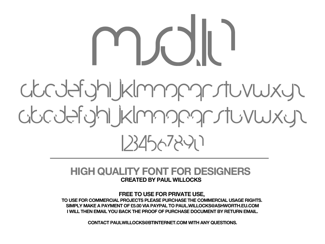 MSD.10 Typeface by PAULW