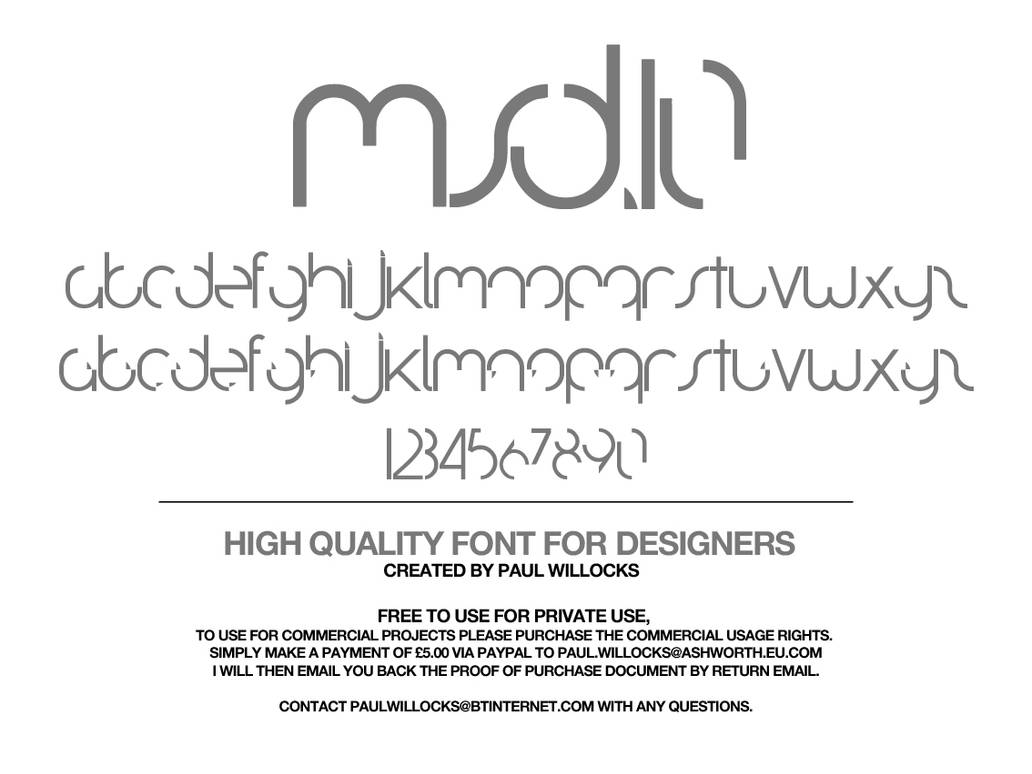 MSD.10 Typeface by PAULW