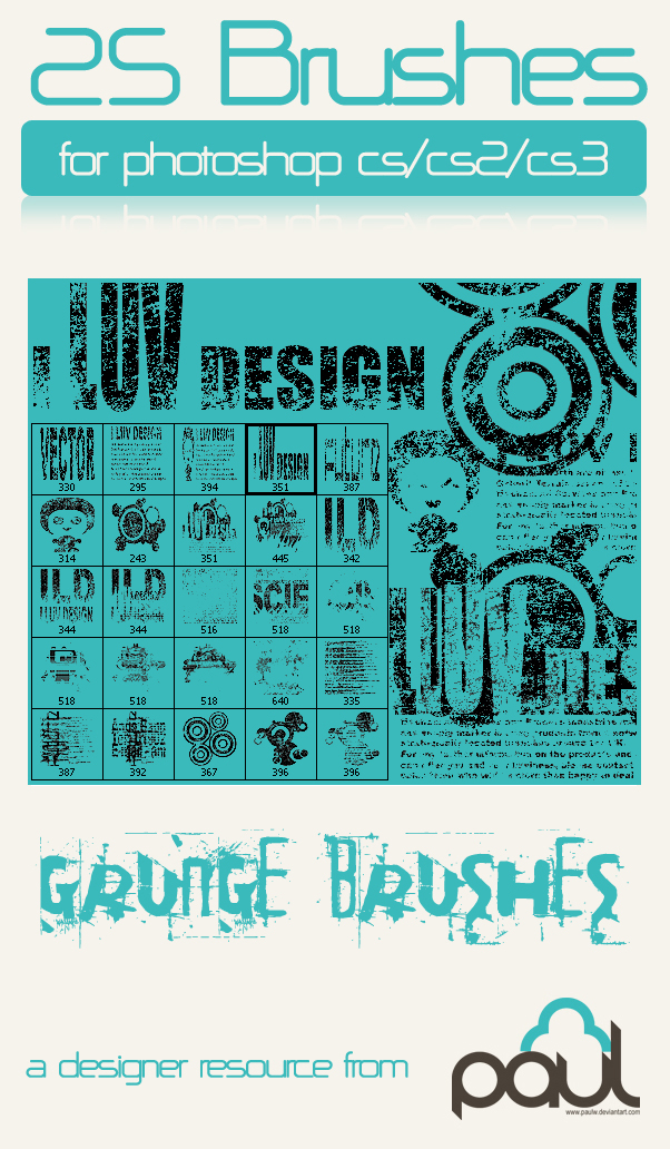 'I Luv Design' Grunge-Vector