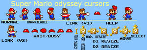 Super Mario odyssey cursors