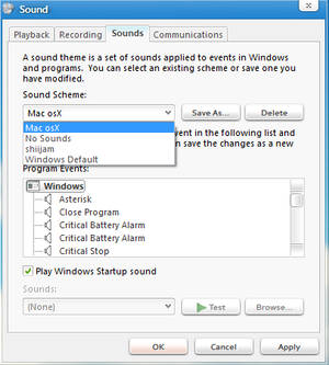 mac osX SoundScheme for Win7