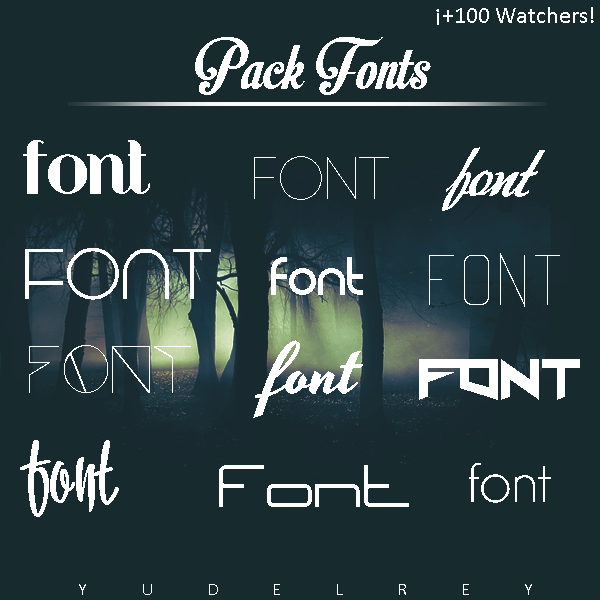 Pack Fonts