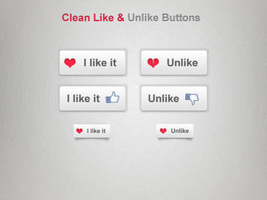 Clean Like - Unlike Button