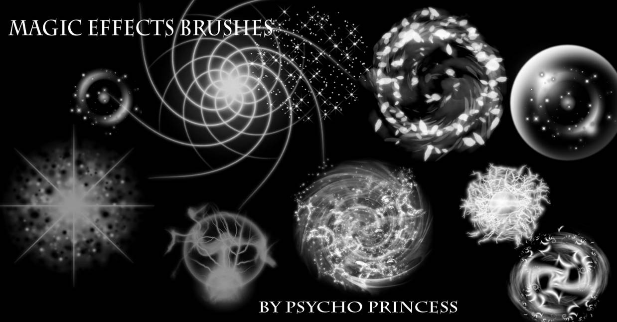 Magic Effect Brushes by Psycho--Princess on DeviantArt