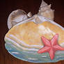 Starfish Painted Seashell