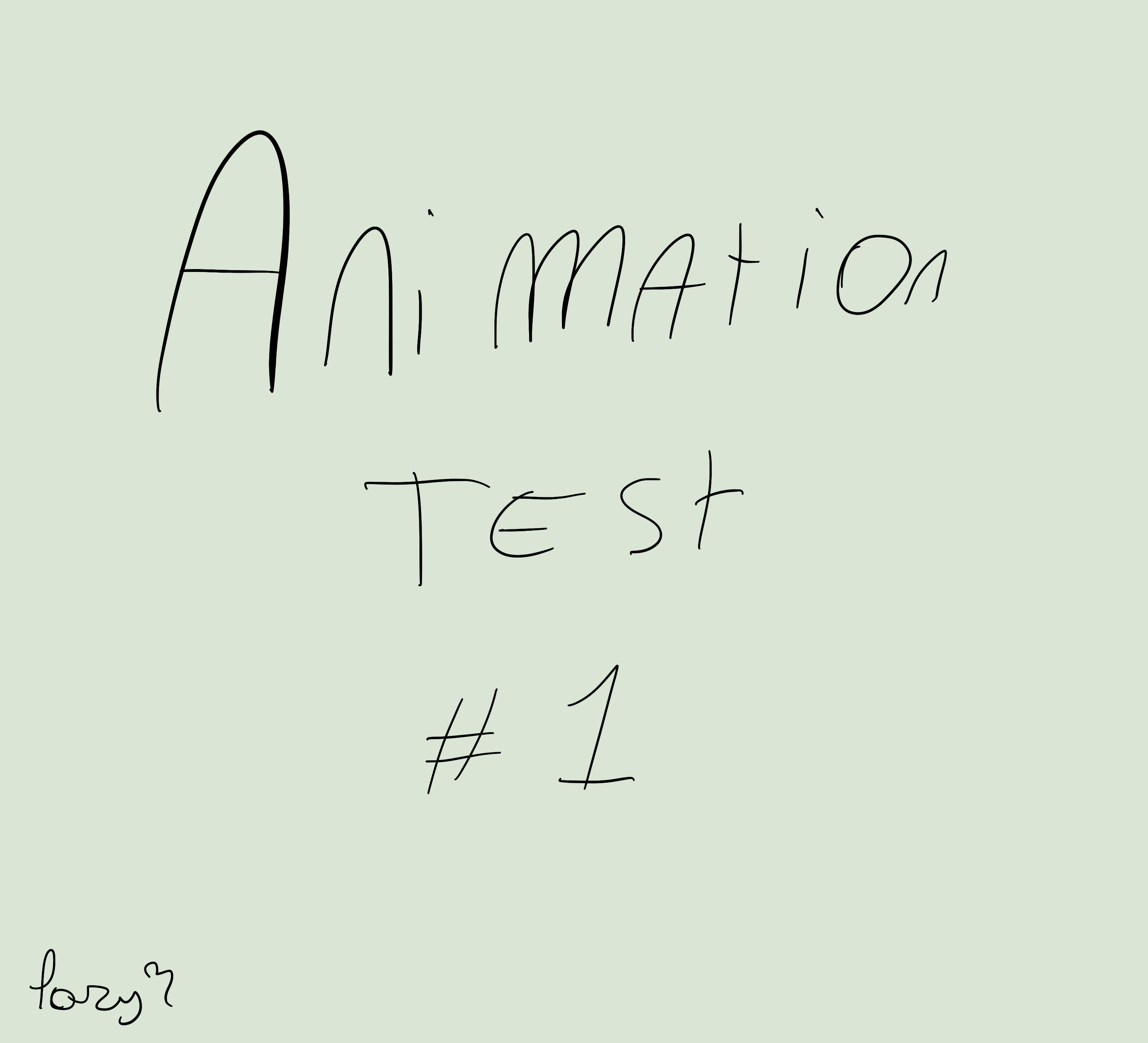 Animation test: Rainbow dash