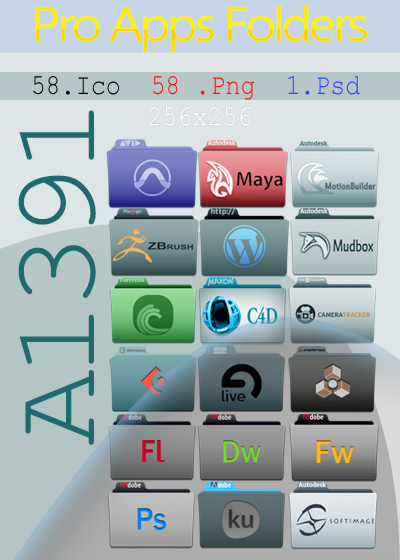 Icon Set folders for Pro Apps