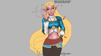 Zelda BreathoftheWild-Steps Digital Painting Video