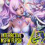 Ahri LOL - Interactive NSFW Flash - Click Clothes