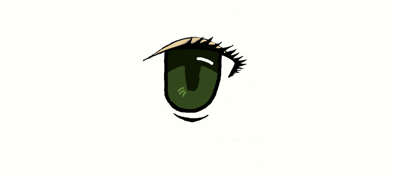 Green anime eye by DemonDovahkiin on DeviantArt