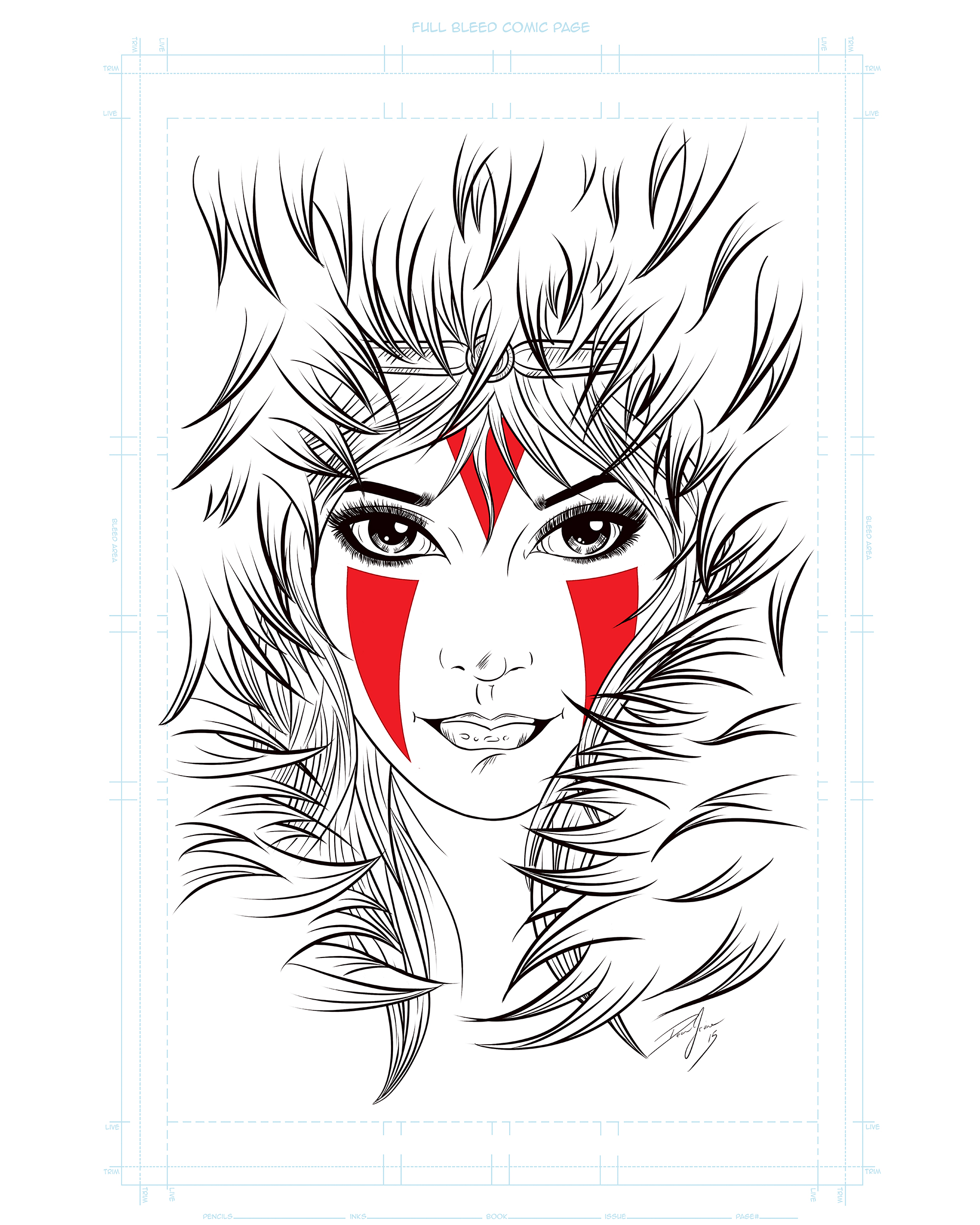 Princess mononoke speed sketch