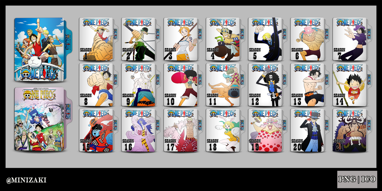 One Piece Seasons 1 21 By Minizaki On Deviantart