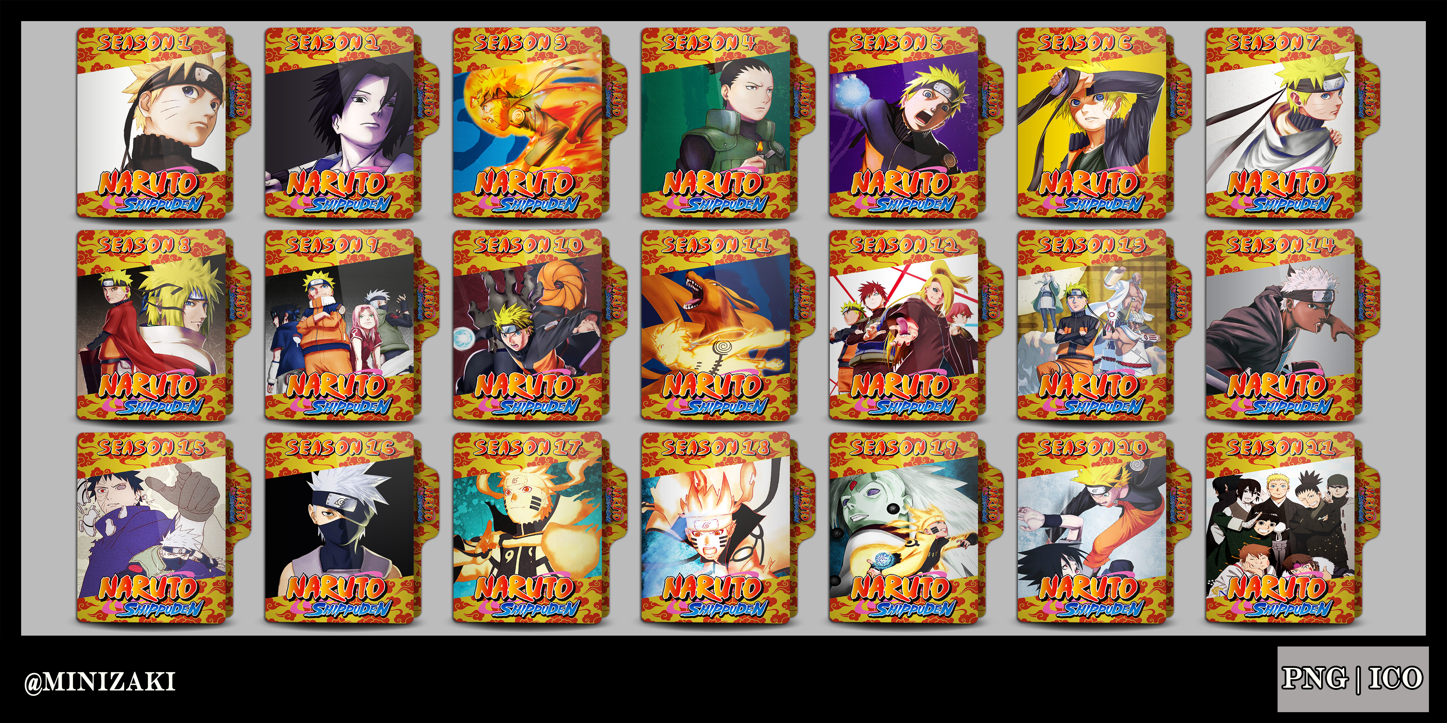 Naruto Shippuden (Seasons 1-21) by MiniZaki on DeviantArt