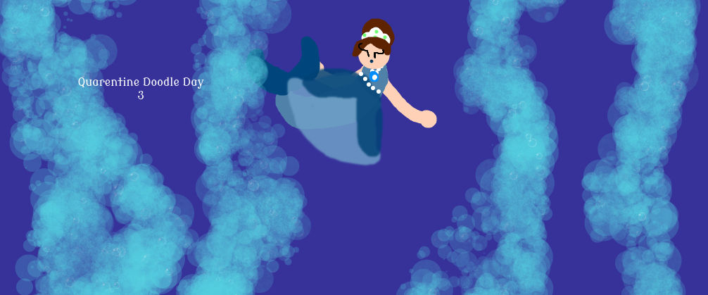 Mermaid in Rapids- Quarantine Doodle Day 3 by BooLooCrew on DeviantArt