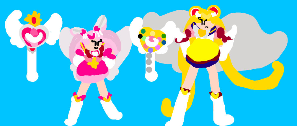 Eternal Sailor Scouts- Sailor Moon and Chibi by BooLooCrew on DeviantArt